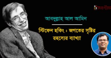প্রবন্ধ।। স্টিফেন হকিং: জগতের সৃষ্টির রহস্যের ব্যাখ্যা।। আবদুল্লাহ আল আমিন প্রবন্ধ।। স্টিফেন হকিং: জগতের সৃষ্টির রহস্যের ব্যাখ্যা।। আবদুল্লাহ আল আমিন